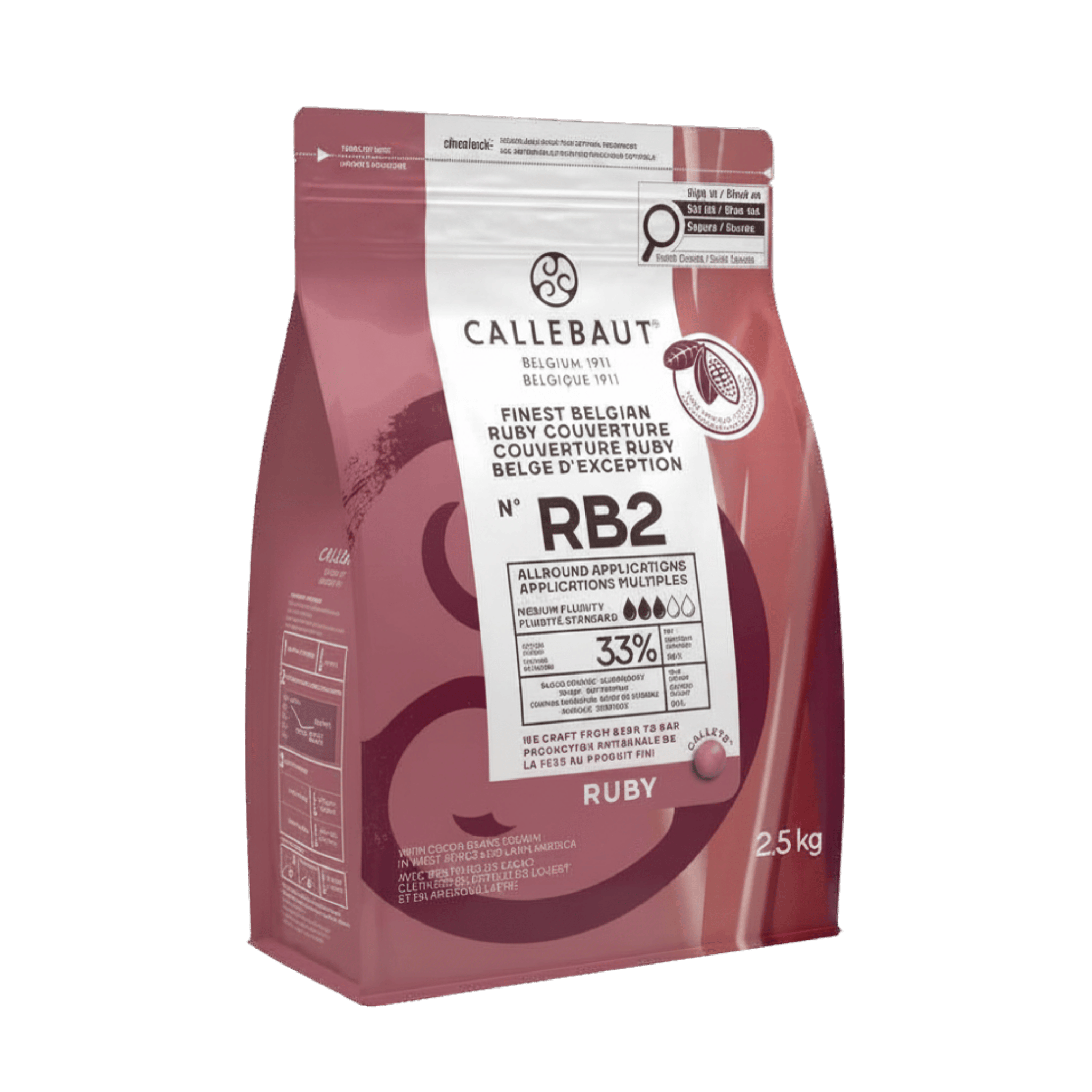 Ruby Chocolate Callets Recipe RB2 2.5kg, , large